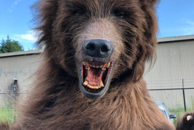 brown bear animatronic suit