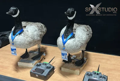 2 animatronic puppet geese goose rental