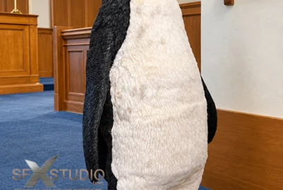 Animatronic penguin puppet rental