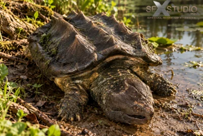 Animatronic snapping turtle renal
